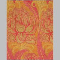 Textile design by C F A Voysey, produced by Alexander Morton & Co in 1896..jpg